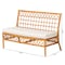 Bali & Pari Capella Modern Bohemian Honey Rattan Dining Bench 243-13424-ZORO - alternate 10